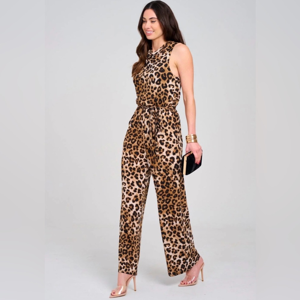 ON SALE A22. Leopard Print Jumpsuit